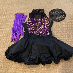 Girls Sequin Jazz Dance Costume